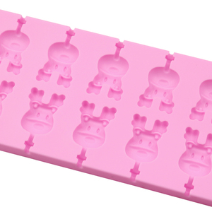 297 12 Lỗ Giáng Sinh Hươu Hình Dạng Xem Hình Ảnh Lớn hơn Tùy Chỉnh Lollipop Khuôn Kẹo Cứng Gummy Khuôn Tay Làm Sô Cô La Silicone Nhựa - Product Image 6