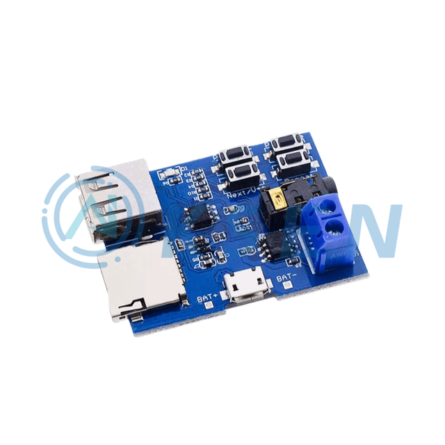 MP3 Lossless Decoding Board, MP3 Decoder, TF Card, USB Flash Drive, MP3 Decoding Player Module with Built-in Amplifier Board