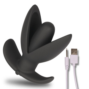 ปลั๊กเสียบก้นซิลิโคนยูนแมนแบบสั่น ขนาดใหญ่พิเศษ ชาร์จผ่าน USB ของเล่นทางเพศสำหรับผู้ใหญ่ - Product Image 1