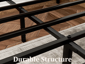 Moderno e Resistente <span class=keywords><strong>Letto</strong></span> Matrimoniale Convertibile <span class=keywords><strong>in</strong></span> Metallo con Design Minimalista <span class=keywords><strong>in</strong></span> <span class=keywords><strong>Ferro</strong></span> e <span class=keywords><strong>Testiera</strong></span> <span class=keywords><strong>in</strong></span> Legno per Uso Scolastico e Domestico - Product Image 6