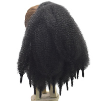Nouveautés Extensions de Cheveux Synthétiques Chignon Torsadé Crochet Marley Tresses Style Afro Kinky Raides Queues de Cheval Afro