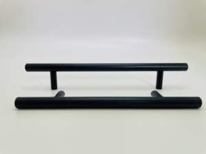 D10 Matzwarte stalen meubelgrepen & kastknoppen - Moderne keuken slaapkamer lade & commode greep met verstelbaar ontwerp - Product Image 4