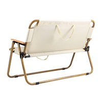 Chaise de camping double Kermit, robuste, pliable, pour deux personnes, portable, pour le parc, le camping, le pique-nique, la plage, meubles de loisirs