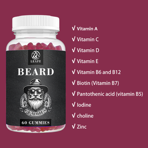 Prodotti esplosivi all'ingrosso Oem vitamina B7 barba Gummies per la crescita della barba uomo adulto essenziale per la barba requisito - Product Image 2