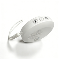 Weißes Rauschen Musik- und Alarmton-Wecker mit Schlummerfunktion, DST, LCD-Display, digital, wiederaufladbar, Vibrationsfunktion für Hörgeschädigte, zur Verwendung unter dem Kopfkissen