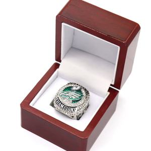 Bague de championnat des Philadelphia Eagles 2017 pour hommes, sertie de zircons, pour fans de football NFL, vente en gros avec boîte - Product Image 2