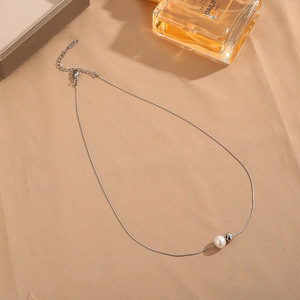 Hypoallergenic <strong>Freshwater</strong> <strong>Pearl</strong> Ball <strong>Necklace</strong> Adjustable 18K Gold Plated <strong>Necklace</strong> for Women - Product Image 4