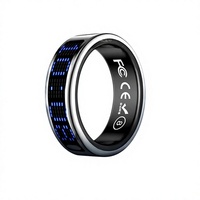 Anillo Inteligente con Recordatorio de Llamadas, Monitor de Frecuencia Cardíaca y Presión Arterial, Anillo Inteligente para Hombres y Mujeres, Resistente al Agua 5ATM, Anillo Deportivo Multifuncional 2026