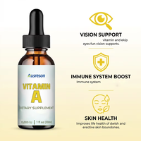 Ausreson OEM Gouttes oculaires blanchissantes à la vitamine A et D 100ml – Complément alimentaire liquide de vitamine A de qualité alimentaire pour la santé de la peau