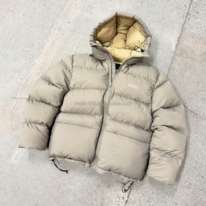Winter Wear Custom Design Padded <b>Puffer</b> <b>Jacket</b> Men Zipper Oversized Blank Coats <b>Crop</b> Quilted Bubble Black <b>Puffer</b> Down <b>Jackets</b> - Product Image 2