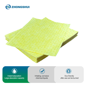 공장 직송 공급 흡착성 경량 산업용 황색 화학 흡수제 면패드 - Product Image 2