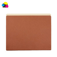 Carpeta Archivadora de Papel Expandido Amarillo de Alta Calidad y Ecológica para la Escuela, 350 g/m², con Logotipo Personalizado