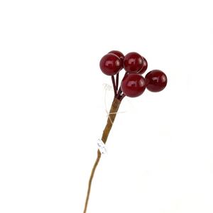 صناعة يدوية صغيرة من البلاستيك الرغوي وفواكه صناعية فرع التوت 23 هالوين وعطلات الشتاء مختارات عيد الميلاد للزينة - Product Image 3