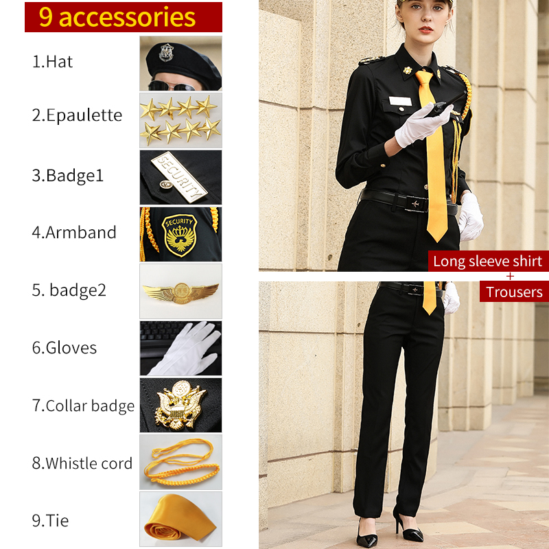 เสื้อเชิ้ตแขนยาว + หมวกเบเร่ต์ + อินทรธนู 3+7 อุปกรณ์เสริม