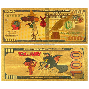 Tarjeta de plástico con diseño gratuito de Tom y <span class=keywords><strong>Jerry</strong></span>, billete de anime chapado en oro con diseño personalizado - Product Image 6