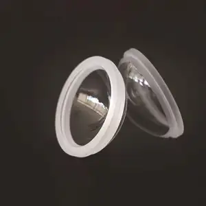 Custom-Made Ar Gecoate Optische BK7 Quartz Saffierglas Dome Lens Met Flens Voor Camera