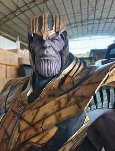 Statue de buste Thanos grandeur nature en résine de haute qualité, sculpture en fibre de verre pour la maison, figurine Thanos <span class=keywords><strong>Marvel</strong></span> - Product Image 6