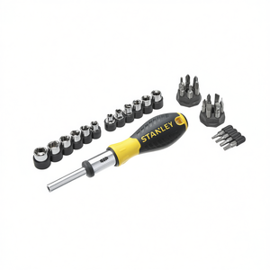 Juego de destornilladores de trinquete Stanley de 29 piezas con puntas y vasos para tareas de reparación de precisión - Product Image 2