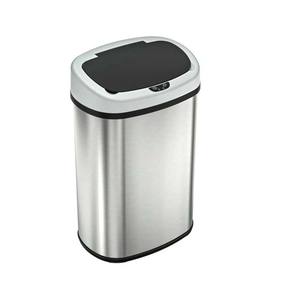 Haute qualité 49 <span class=keywords><strong>litres</strong></span> 13 gallons automatique capteur sans contact <span class=keywords><strong>poubelle</strong></span> ronde en acier inoxydable adaptateur secteur pour une utilisation en cuisine en gros - Product Image 4