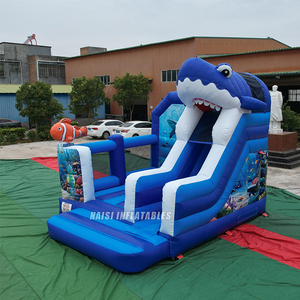 Kommerzielle aufblasbare Hüpfburg „Clownfisch“ mit Rutsche und Unterwasserwelt-Haifischschloss – Hüpfburg-Kombination zum Mieten - Product Image 2