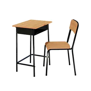 Однократная мебель для начальной школы, студенческий стол и стул, классная металлическая школьная парта и стул, набор