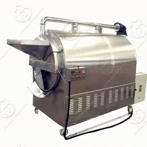 Automatic spice/sesame/cocoa bean drum roaster machine