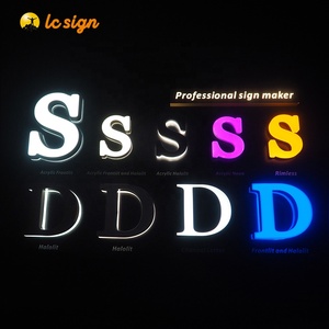 3d логотип из полимерной нержавеющей стали наружный знак буквы образец деловые буквы подсвеченный знак для компании - Product Image 4
