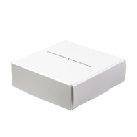 Boîte d'emballage électronique en carton plié à extrémités pliées, personnalisée, blanche, imprimée, en carton, pour appareils électroniques