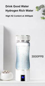 2025 tốt nhất xách tay 300ml Hydrogen chai nước giàu H2 Hydrogen Máy phát điện nước inhaler Ionizer 3000ppb dropshipping - Product Image 2