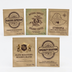 Sacchetto per Imballaggio Caffè Personalizzato con Marchio OEM, in Materiale Composito PE di Grado Alimentare, Minimalista con Tre Lati Sigillati, per Tè in Polvere - Product Image 2
