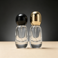 Flacon de parfum en verre de luxe en forme d'œuf de 15 ml avec bouchon à pression, échantillon de parfum, flacon vaporisateur