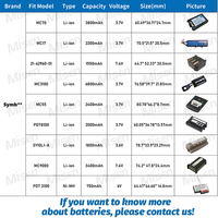 Batterie de remplacement au lithium-ion 3,7 V 5000 mAh 4850 mAh BT01310AIQ7(S) pour scanner de codes-barres PDA AUTOID Q7S
