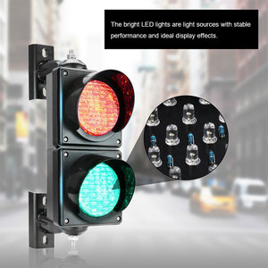 Luz de Señalización de Tráfico LED de Advertencia de Seguridad para Peatones con Control Automático Impermeable de 200 mm de Diámetro para Exteriores - Product Image 6
