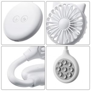 <b>Mini</b> Portable Air Cooler Custom Small Office <b>Desk</b> Summer Gift Usb Rechargeable Fan With Suction Cup - Product Image 5