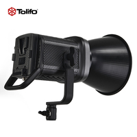 Lumière vidéo LED bicolore Tolifo SK-200DB 200W, lampe de photographie de studio COB, double alimentation pour l'éclairage de la vidéographie cinématographique