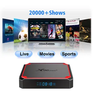 Tùy chỉnh x96mini + Android IP tv box 4k miễn phí kiểm tra Amlogic s905w4 2GB XXX video Set-Top Box 16GB 2.4G/5GHz Wifi AC HDR Dòng TVbox