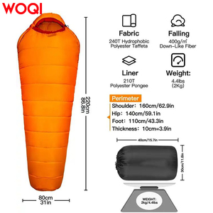 Woqi-SACO ligero deportivo para viaje, saco de dormir para momia, para clima de-10 grados - Product Image 2