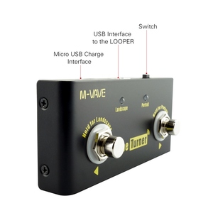 <span class=keywords><strong>Turner</strong></span> de cubo inalámbrico, Pedal giratorio de página, recargable, para partituras de música, compatible con conexión Looper - Product Image 3