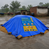 Bâches en PE imperméables robustes 130 g/m² de l'usine chinoise YRH, pour camping, toiture, couverture de camion, vente en gros, rouleaux de bâches en PVC en vrac