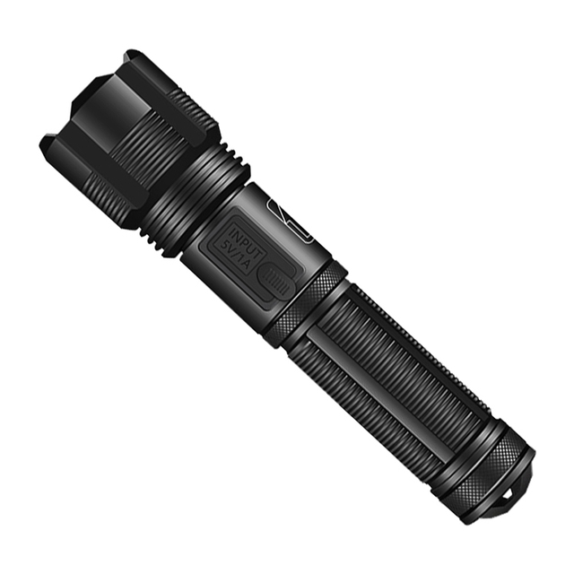 Wholesale Heat Dissipation Design Flashlight Telescopic Focusing Waterproof Type C Charging Battery Indicator LED Torch