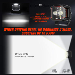 122W Super Bright Side Shooter Ditch Light Alta potencia Impermeable A Pilar Luz DE TRABAJO - Product Image 4