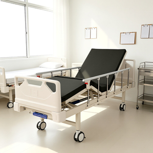 Lit médicalisé multifonctionnel complet à commande manuelle pour soins intégratifs des patients malades, faibles, âgés et hospitalisés - Product Image 1