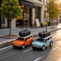Voiture RC de qualité hobby avec caméra 1:64, kit de rangement, télécommande 2,4 GHz, caméra HD WiFi, jouet pour garçons, cadeau pour enfants