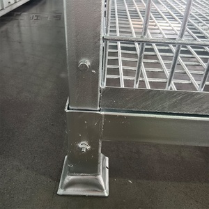 Özel istiflenebilir fabrika depolama tel örgü depo büyük <span class=keywords><strong>Metal</strong></span> ciro sepet kafes - Product Image 5