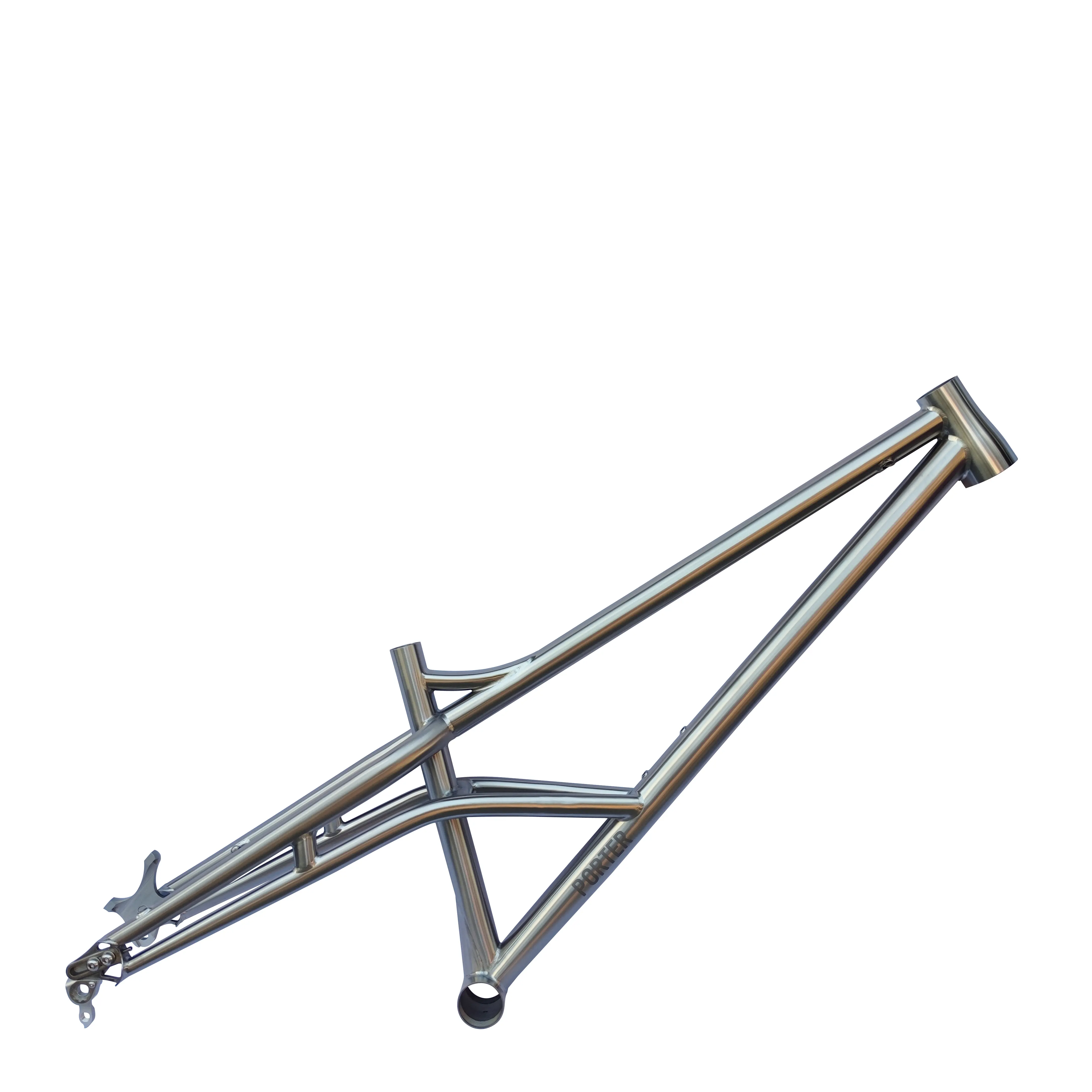 チタンディスクブレーキマウンテンバイクフレーム交換可能ドロップアウト自転車部品OEM高架構造