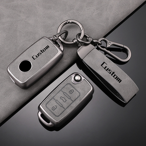 Pour Volkswagen Sagitar, Lavida, Bora, Jetta, Golf et <span class=keywords><strong>Tiguan</strong></span> L, étuis de clés de voiture en cuir et TPU souple, couverture intégrale, vente en gros d'usine - Product Image 2