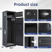 Coffre-fort électronique Ilock CZQG à combinaison, serrure biométrique à code électronique et empreinte digitale, ignifuge, grande taille, pour e-commerce transfrontalier