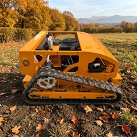 Tondeuse à chenilles télécommandée professionnelle électrique 16 CV 4 temps monocylindre 1000L, largeur de coupe 1000 mm, tout-terrain, avec fonction mulching