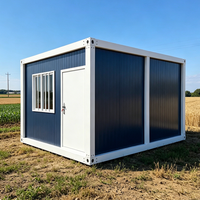 Maison conteneur modulaire préfabriquée à installation rapide de 20 pieds ou 40 pieds avec 2 à 5 chambres, design pliable extensible, idéale comme mini-maison ou bureau de chantier