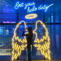 Livraison rapide personnalisé lumière Led ailes d'ange enseigne au néon personnalisé Led Smd 2835 Led puce certifié LED taille personnalisée 2 ans, 2